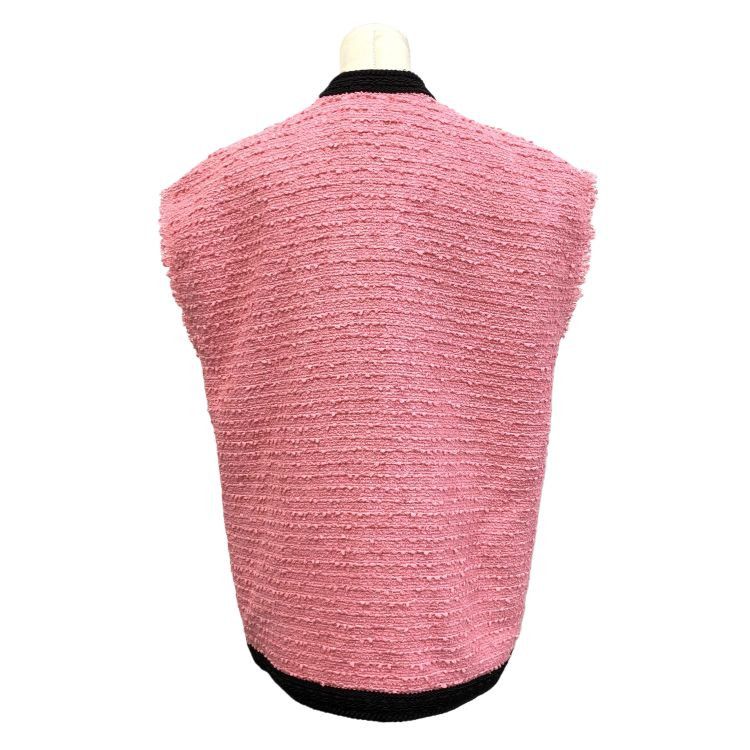 Gucci Gucci Pink Bouclé Tweed Vest Size 40 Size S / US 4 / IT 40 - 2 Thumbnail