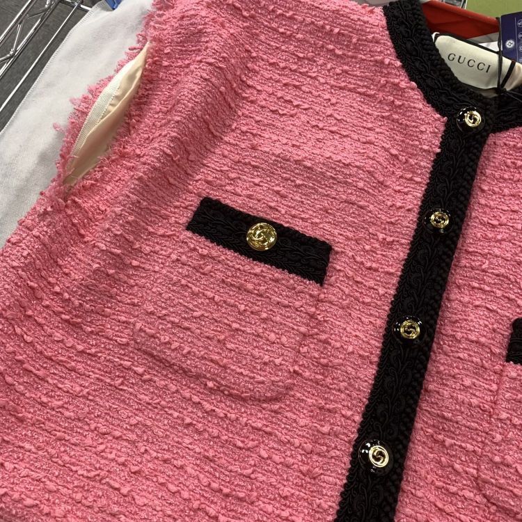 Gucci Gucci Pink Bouclé Tweed Vest Size 40 Size S / US 4 / IT 40 - 7 Thumbnail