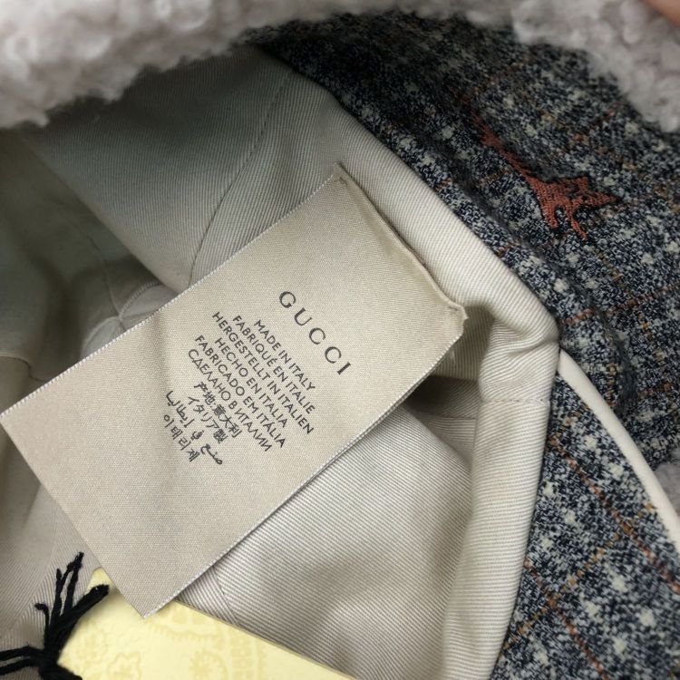 Gucci Gucci Check Print Wool Hat Size S Size ONE SIZE - 7 Thumbnail