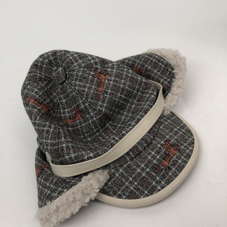 Gucci Gucci Check Print Wool Hat Size S Size ONE SIZE - 9 Thumbnail