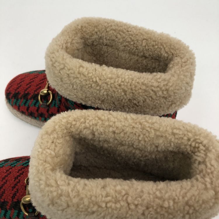 Gucci Gucci Houndstooth Horsebit Shearling Boots Size 36 Size US 6 / IT 36 - 8 Thumbnail