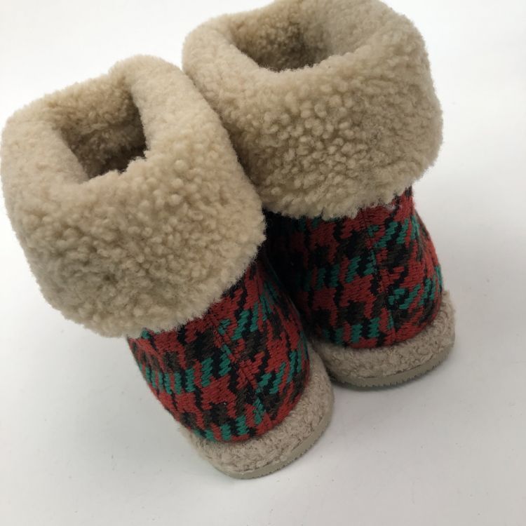 Gucci Gucci Houndstooth Horsebit Shearling Boots Size 36 Size US 6 / IT 36 - 9 Thumbnail