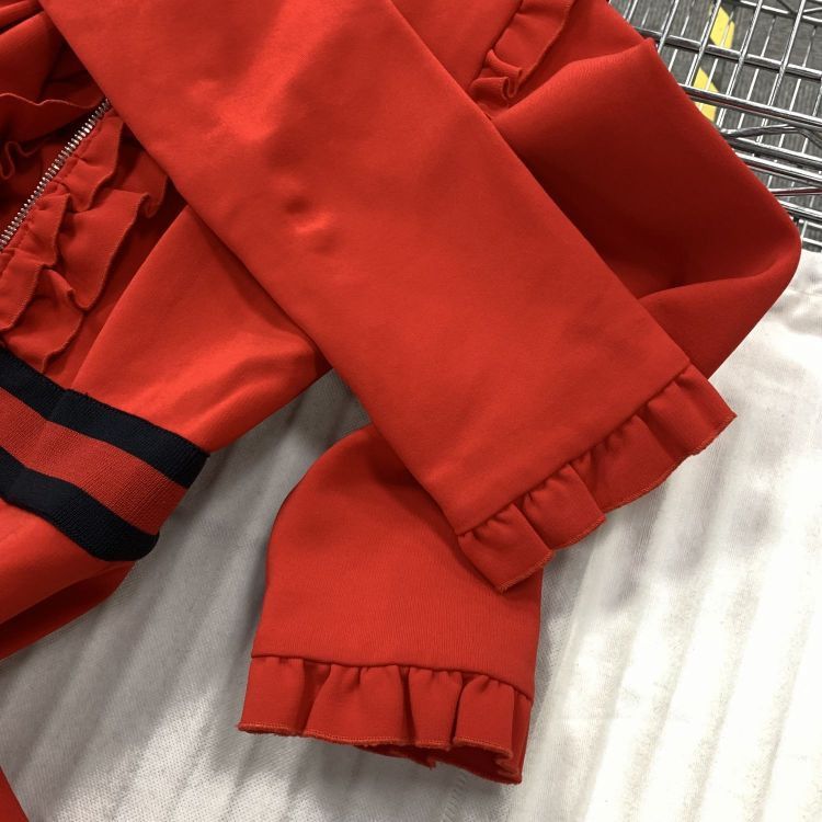 Gucci Gucci Red Ruffle Zip-Up Dress Size M Size M / US 6-8 / IT 42-44 - 8 Thumbnail