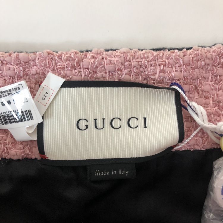 Gucci Gucci Pink Tweed Mini Skirt Size 42 Size 28" / US 6 / IT 42 - 3 Thumbnail