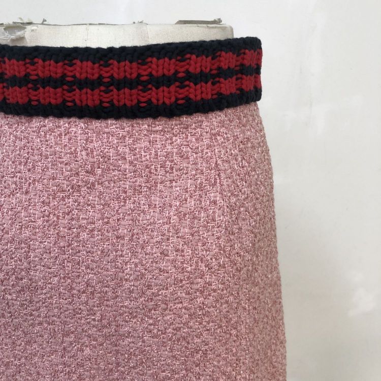 Gucci Gucci Pink Tweed Mini Skirt Size 42 Size 28" / US 6 / IT 42 - 9 Thumbnail