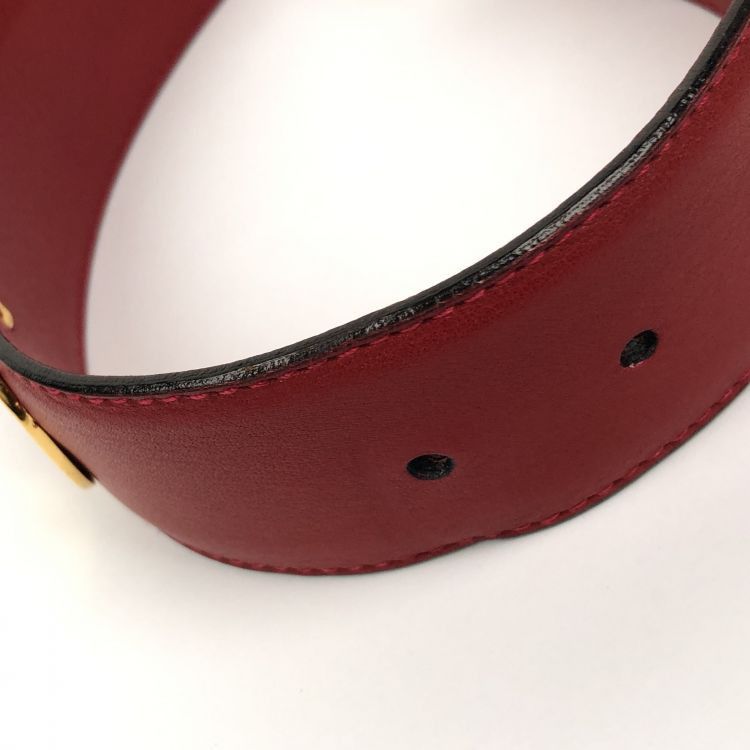 Gucci Gucci Red Leather Belt 30 Size 30 - 7 Thumbnail