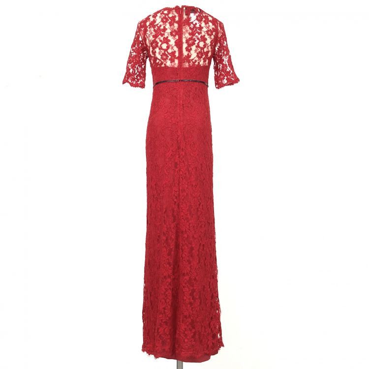 Gucci Gucci Red Lace Maxi Dress Size 36 Size XS / US 0-2 / IT 36-38 - 2 Thumbnail