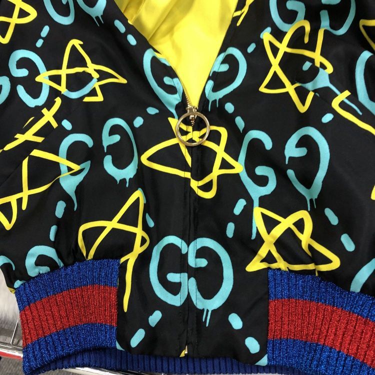 Gucci Gucci Graffiti Print Bomber Jacket Size 40 Size S / US 4 / IT 40 - 6 Thumbnail