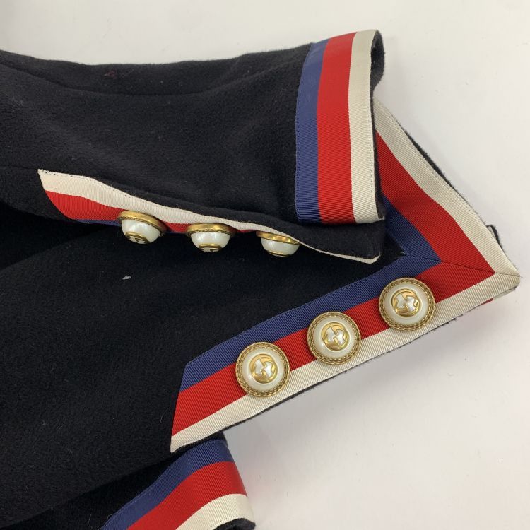 Gucci Gucci Web Trim Wool Coat Size 36 Size XS / US 0-2 / IT 36-38 - 8 Thumbnail