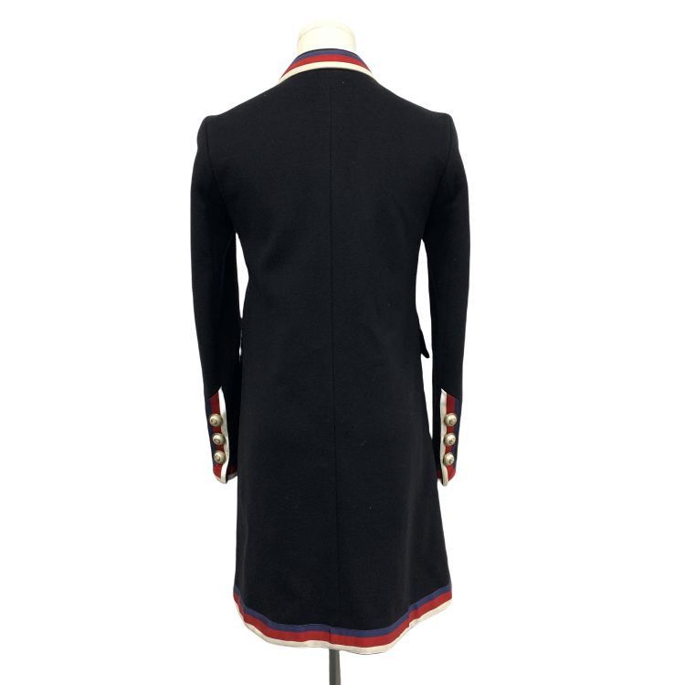 Gucci Gucci Web Trim Wool Coat Size 36 Size XS / US 0-2 / IT 36-38 - 2 Thumbnail