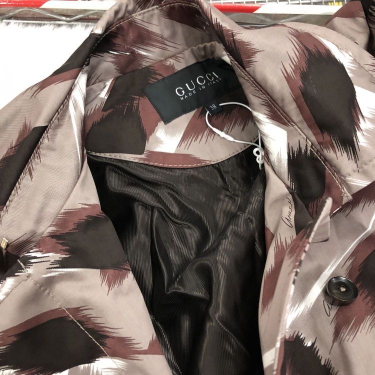 Gucci Gucci Abstract Print Trench Coat Size 38 Size XS / US 0-2 / IT 36-38 - 6 Thumbnail