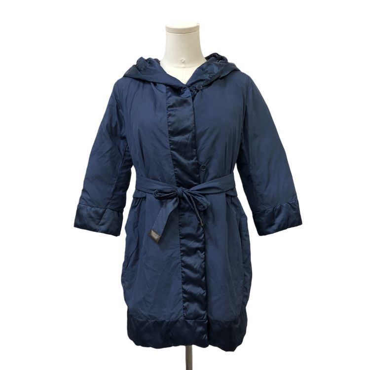 Max Mara S' Max Mara Blue Hooded Down Coat Size 36 Size XS / US 0-2 / IT 36-38 - 3 Thumbnail