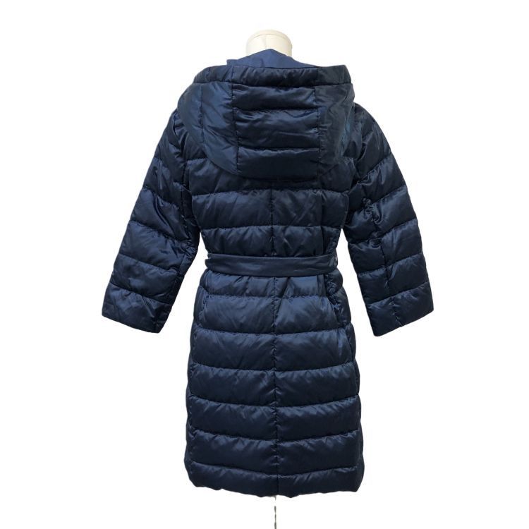 Max Mara S' Max Mara Blue Hooded Down Coat Size 36 Size XS / US 0-2 / IT 36-38 - 2 Thumbnail