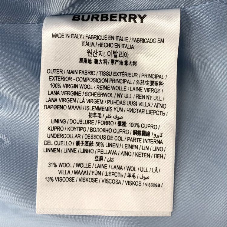 Burberry Burberry Blue Wool Blazer IT 38 Size XS / US 0-2 / IT 36-38 - 5 Thumbnail