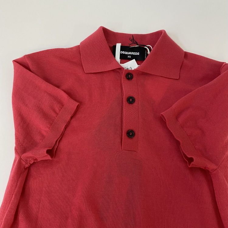 Dsquared2 Dsquared2 Red Wool Polo Shirt Size XS Size US XS / EU 42 / 0 - 11 Thumbnail