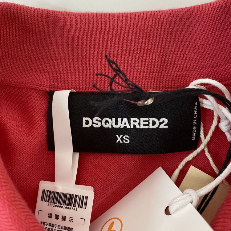 Dsquared2 Dsquared2 Red Wool Polo Shirt Size XS Size US XS / EU 42 / 0 - 3 Thumbnail