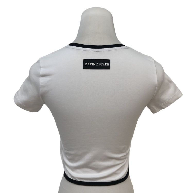 Marine Serre Marine Serre Crescent Moon Logo T-Shirt Size M Size M / US 6-8 / IT 42-44 - 2 Thumbnail