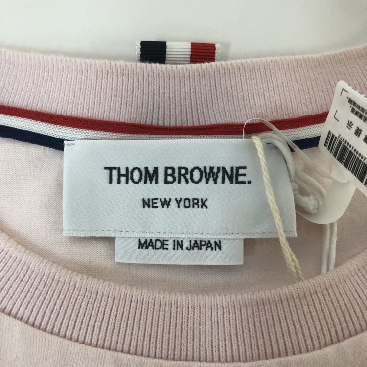 Thom Browne Thom Browne Pink Cotton T-Shirt Size 2 Size US M / EU 48-50 / 2 - 3 Thumbnail