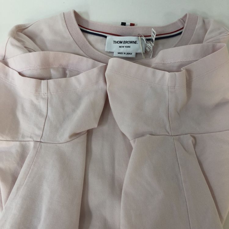 Thom Browne Thom Browne Pink Cotton T-Shirt Size 2 Size US M / EU 48-50 / 2 - 10 Thumbnail