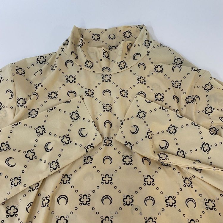 Marine Serre Marine Serre Moon Print Mock Neck Top Size L Size L / US 10 / IT 46 - 10 Thumbnail
