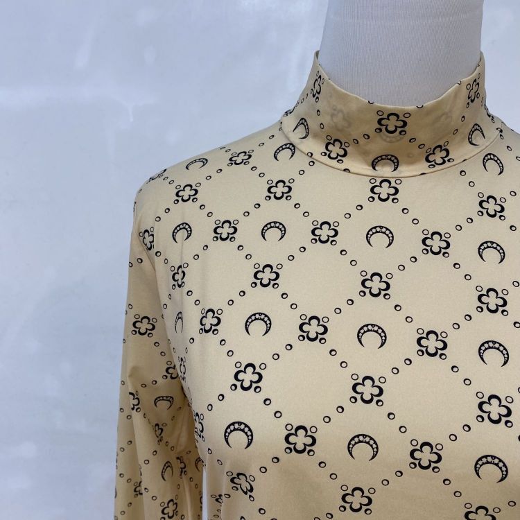 Marine Serre Marine Serre Moon Print Mock Neck Top Size L Size L / US 10 / IT 46 - 7 Thumbnail