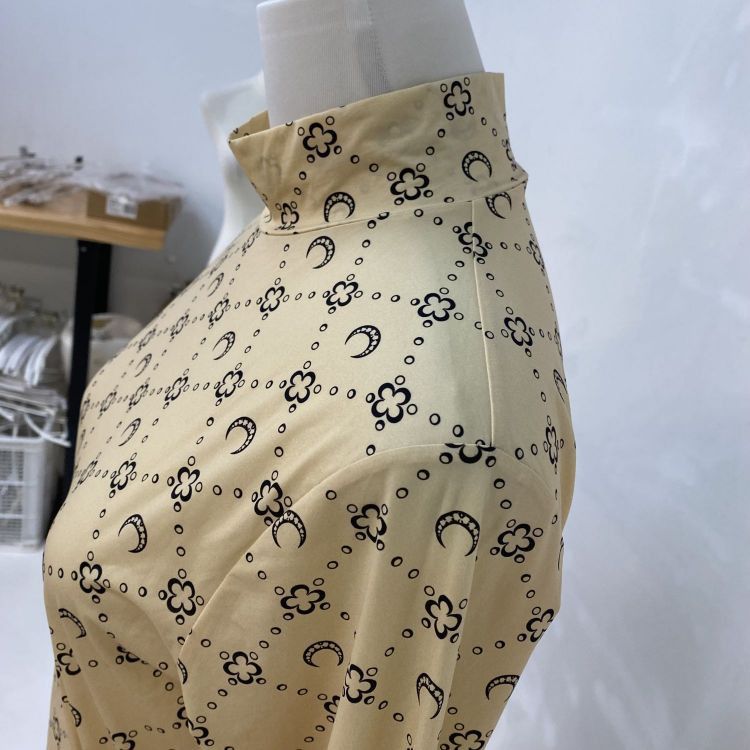 Marine Serre Marine Serre Moon Print Mock Neck Top Size L Size L / US 10 / IT 46 - 8 Thumbnail