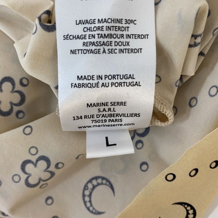 Marine Serre Marine Serre Moon Print Mock Neck Top Size L Size L / US 10 / IT 46 - 5 Thumbnail