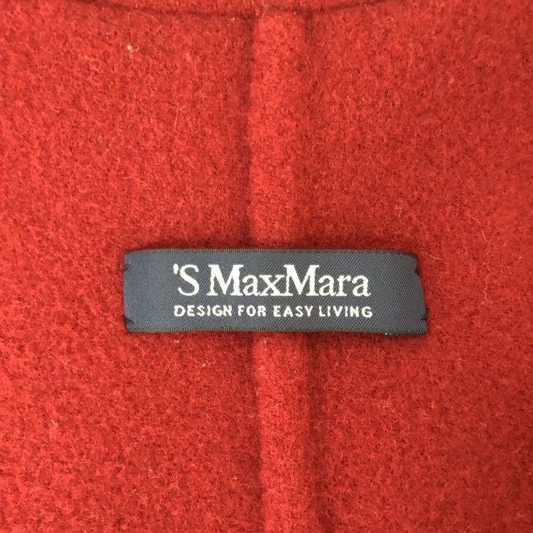 Max Mara 'S Max Mara Red Wool Coat Size 40 Size M / US 6-8 / IT 42-44 - 3 Thumbnail
