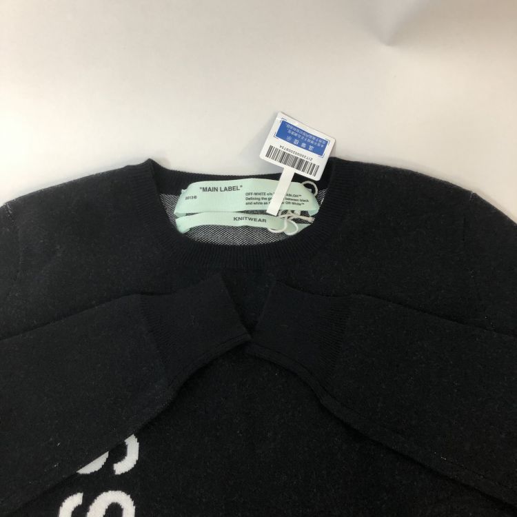 Off-White Off-White Little Black Dress Logo Knit Dress Size 38 Size XS / US 0-2 / IT 36-38 - 10 Thumbnail