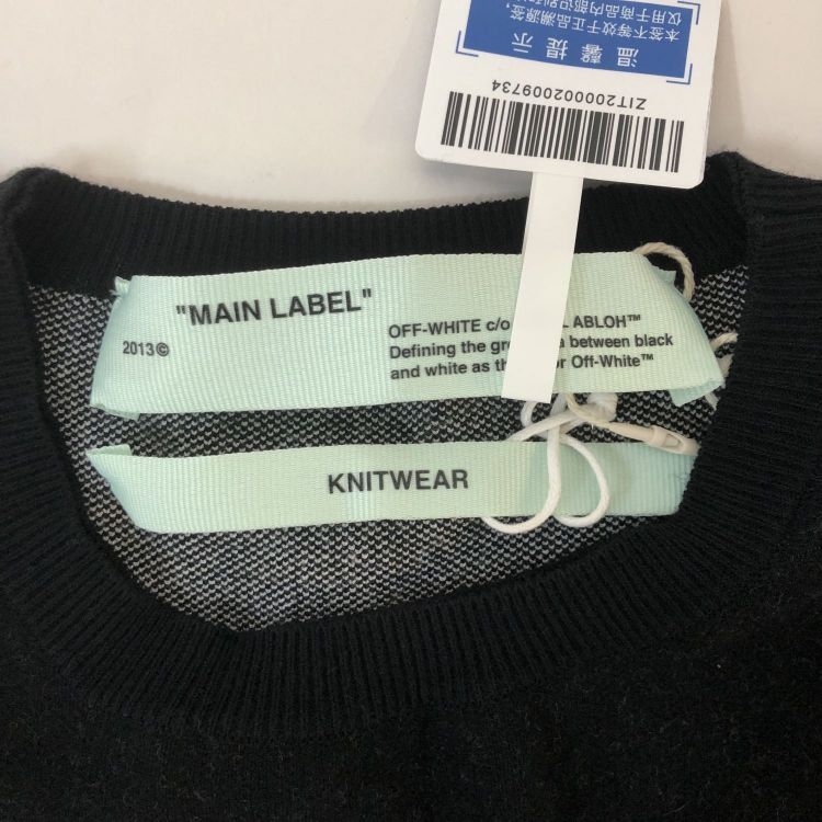 Off-White Off-White Little Black Dress Logo Knit Dress Size 38 Size XS / US 0-2 / IT 36-38 - 3 Thumbnail