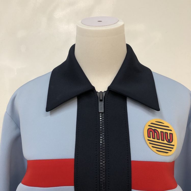 Miu Miu Miu Miu Logo Patch Zip Jacket Size 40 Size S / US 4 / IT 40 - 8 Thumbnail