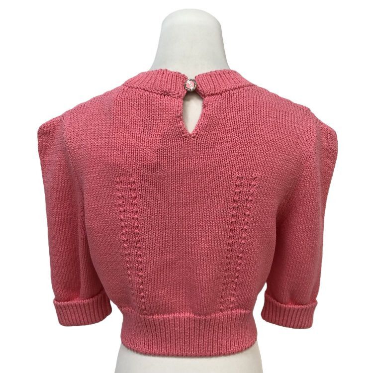 Chanel Chanel Pink Knit Sweater Size 38 Size S / US 4 / IT 40 - 2 Thumbnail