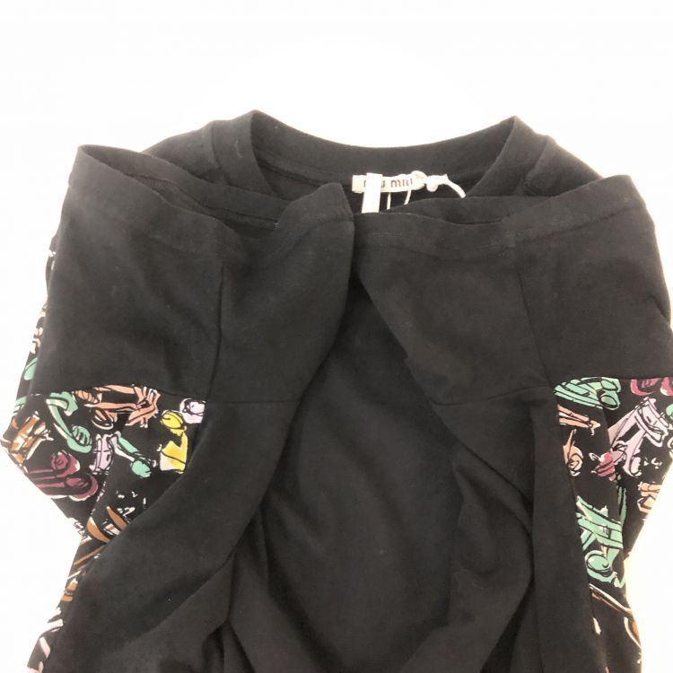 Miu Miu Miu Miu Printed Back Short Sleeve T-Shirt Size XS Size XS / US 0-2 / IT 36-38 - 10 Thumbnail