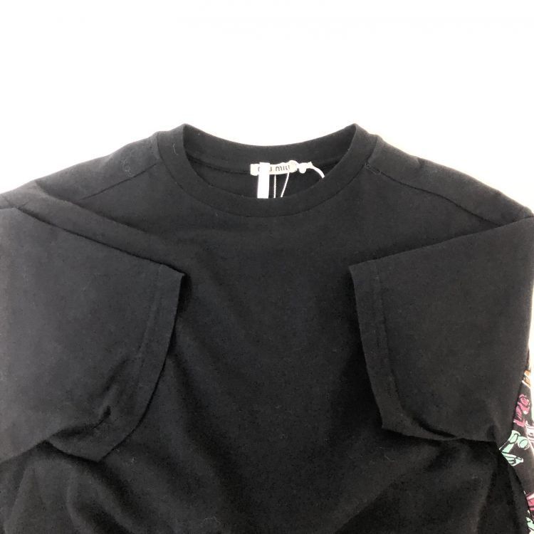 Miu Miu Miu Miu Printed Back Short Sleeve T-Shirt Size XS Size XS / US 0-2 / IT 36-38 - 9 Thumbnail