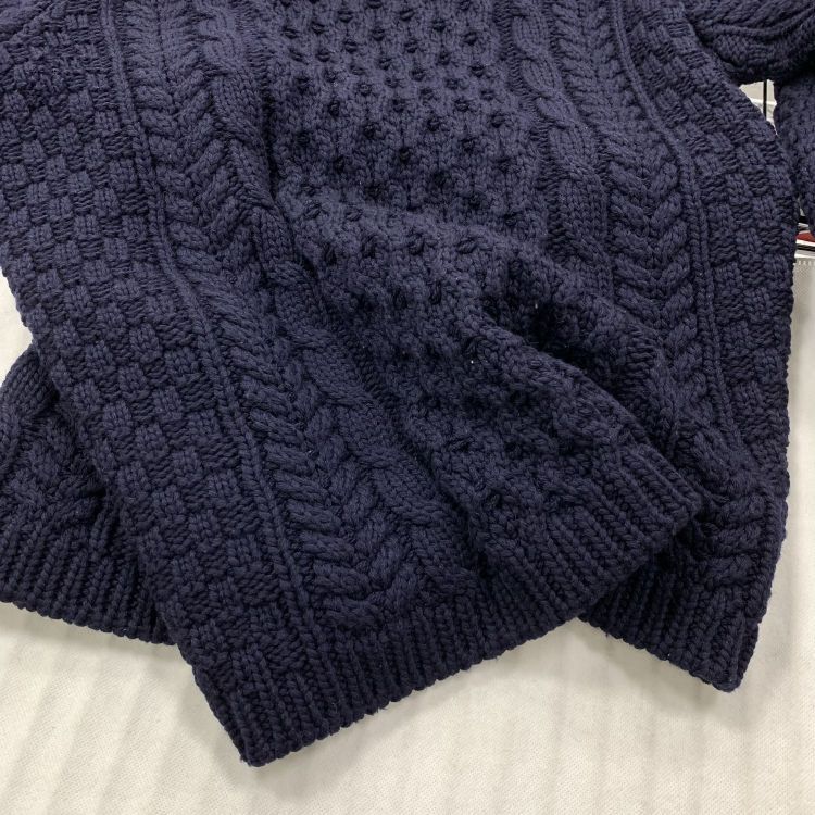 Miu Miu Miu Miu Contrast Collar Cable Knit Sweater Size 36 Size XS / US 0-2 / IT 36-38 - 10 Thumbnail