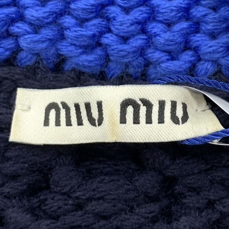 Miu Miu Miu Miu Contrast Collar Cable Knit Sweater Size 36 Size XS / US 0-2 / IT 36-38 - 3 Thumbnail