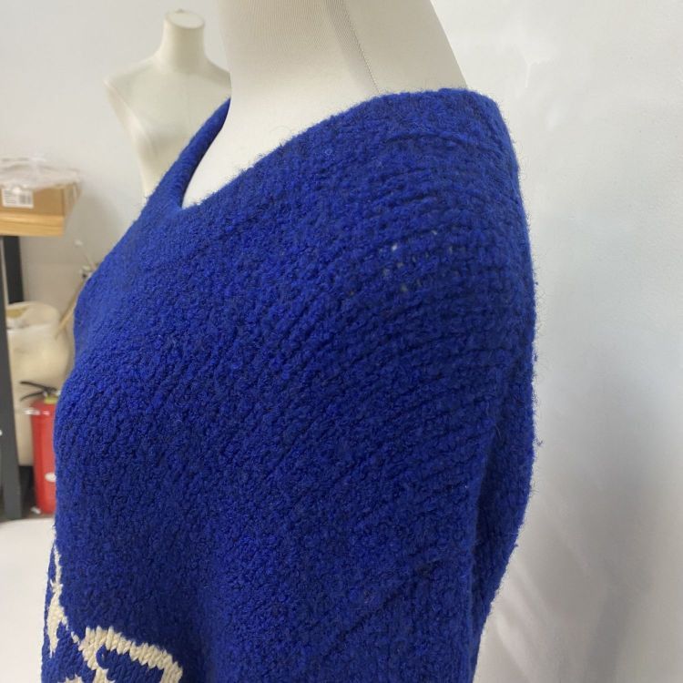 Louis Vuitton Louis Vuitton Logo Blue Knit Sweater XXL Size US XXL / EU 58 / 5 - 7 Thumbnail