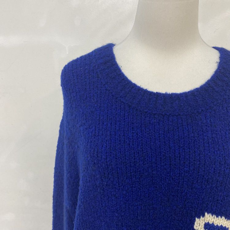 Louis Vuitton Louis Vuitton Logo Blue Knit Sweater XXL Size US XXL / EU 58 / 5 - 6 Thumbnail