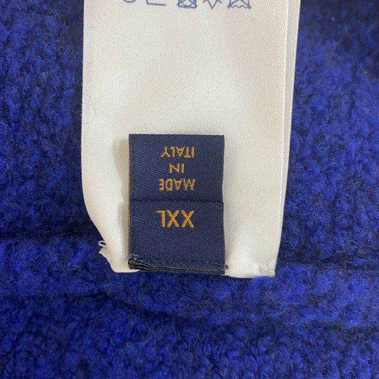 Louis Vuitton Louis Vuitton Logo Blue Knit Sweater XXL Size US XXL / EU 58 / 5 - 4 Thumbnail