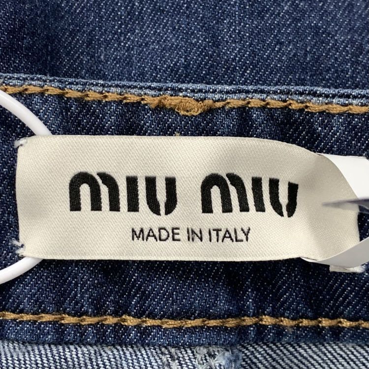 Miu Miu Miu Miu Denim Shorts Size 38 Size 26" / US 2 / IT 38 - 3 Thumbnail