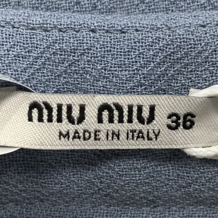 Miu Miu Miu Miu Bow Detail Mini Skirt Size 36 Size 25" / US 0 / IT 36 - 3 Thumbnail