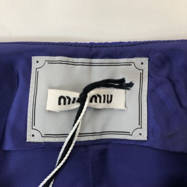 Miu Miu Miu Miu Quilted Mini Skirt Size 38 Size 26" / US 2 / IT 38 - 3 Thumbnail
