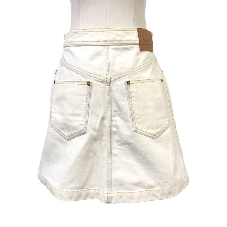 Louis Vuitton Louis Vuitton Cotton Mini Skirt Size 38 Size 26" / US 2 / IT 38 - 2 Thumbnail