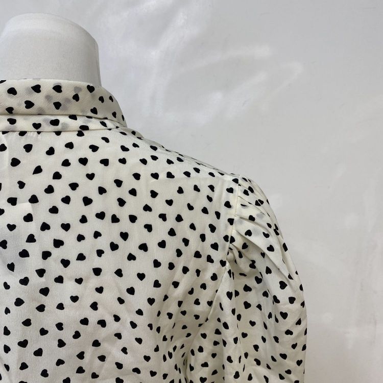 Miu Miu Miu Miu Heart Print Blouse Size 36 Size XS / US 0-2 / IT 36-38 - 9 Thumbnail