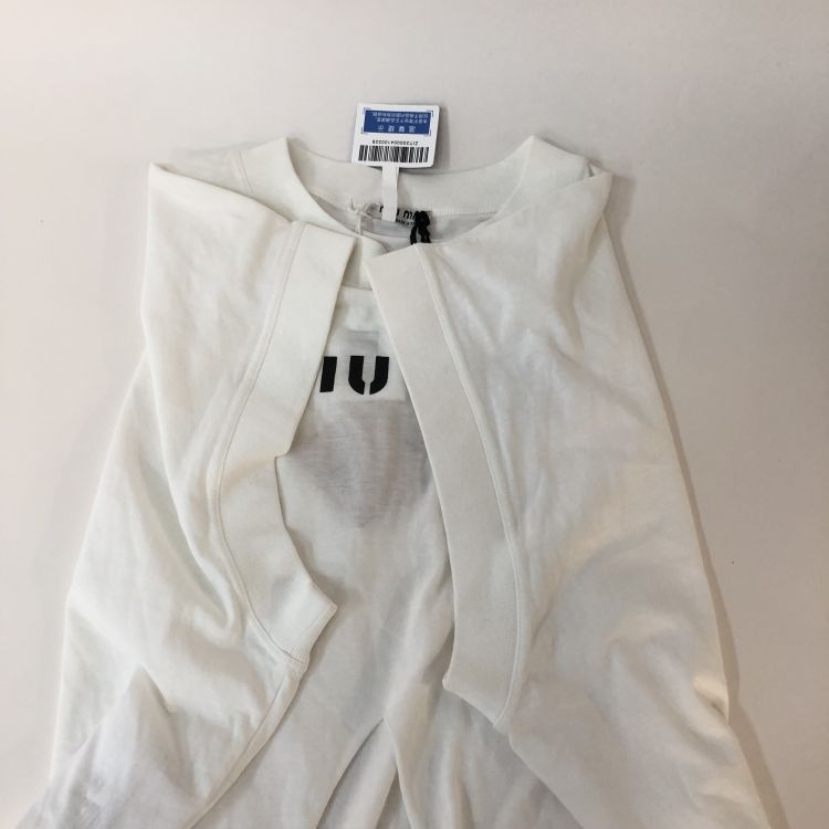 Miu Miu Miu Miu Club Split Graphic Crop Top Size L Size L / US 10 / IT 46 - 10 Thumbnail