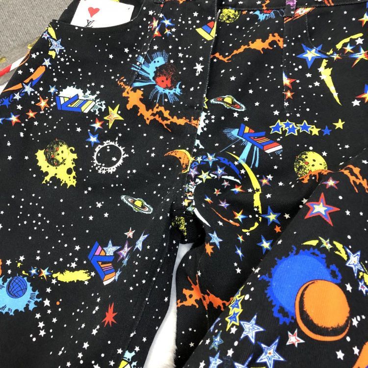Louis Vuitton Louis Vuitton Galaxy Print Pants Size 40 Size 27" / US 4 / IT 40 - 8 Thumbnail