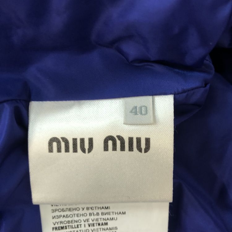 Miu Miu Miu Miu Fur Collar Belted Down Jacket Size 40 Size S / US 4 / IT 40 - 4 Thumbnail