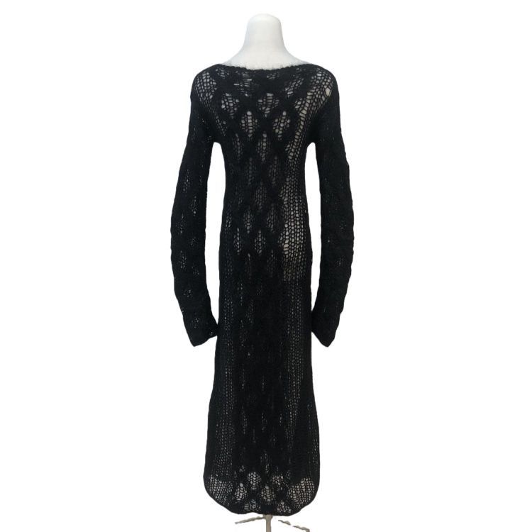 Miu Miu Miu Miu Mohair Open Knit Midi Dress Size 36 Size XS / US 0-2 / IT 36-38 - 2 Thumbnail