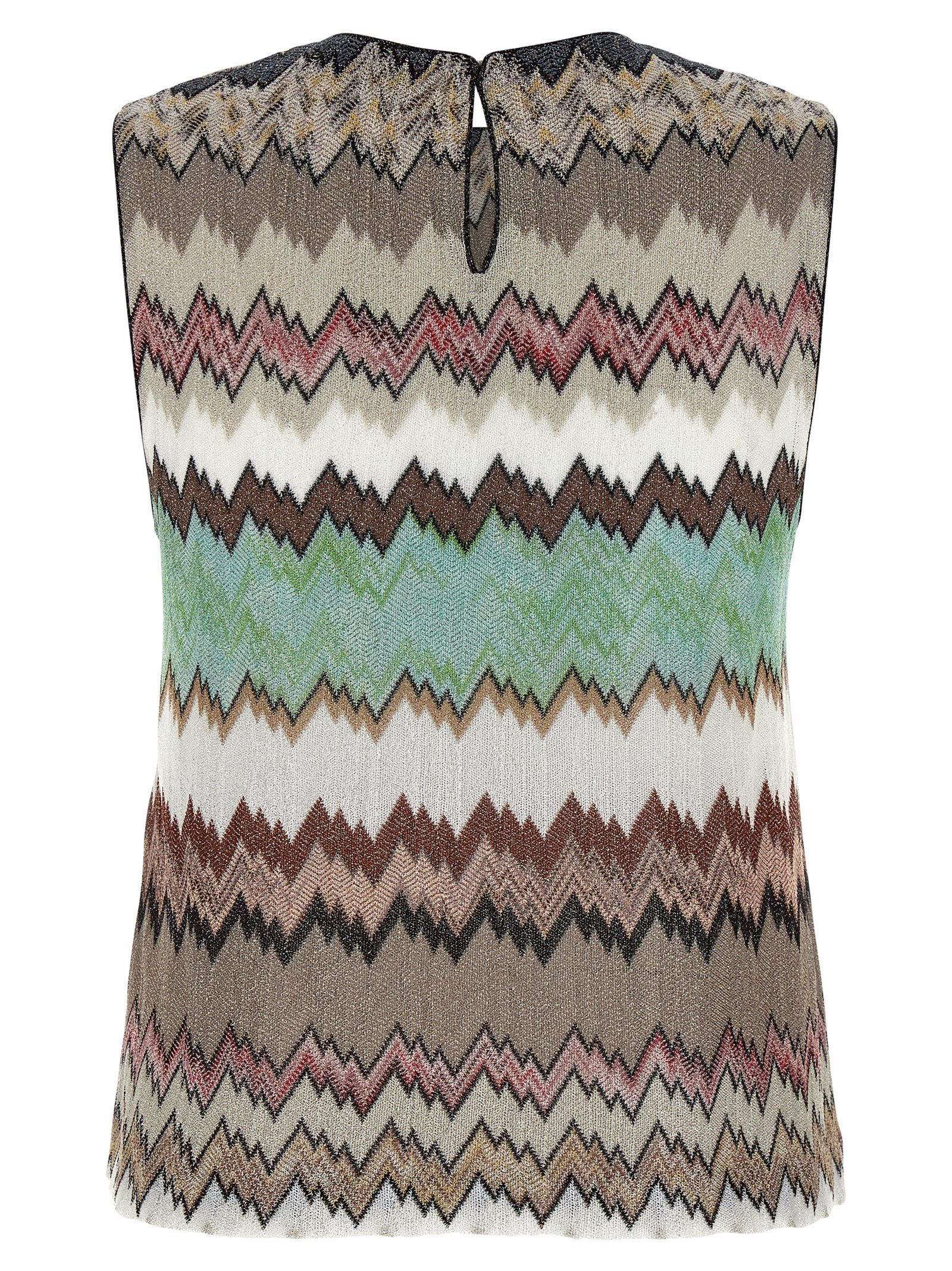 Missoni Zigzag Lamé Top Size M / US 6-8 / IT 42-44 - 2 Thumbnail