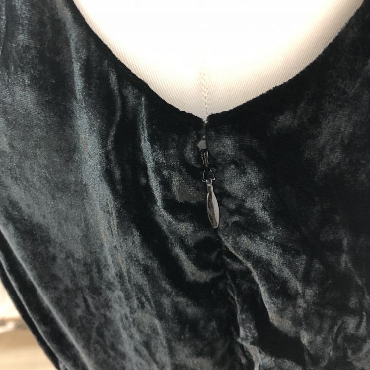 Miu Miu Miu Miu Crystal Collar Velvet Midi Dress Size 38 Size XS / US 0-2 / IT 36-38 - 8 Thumbnail